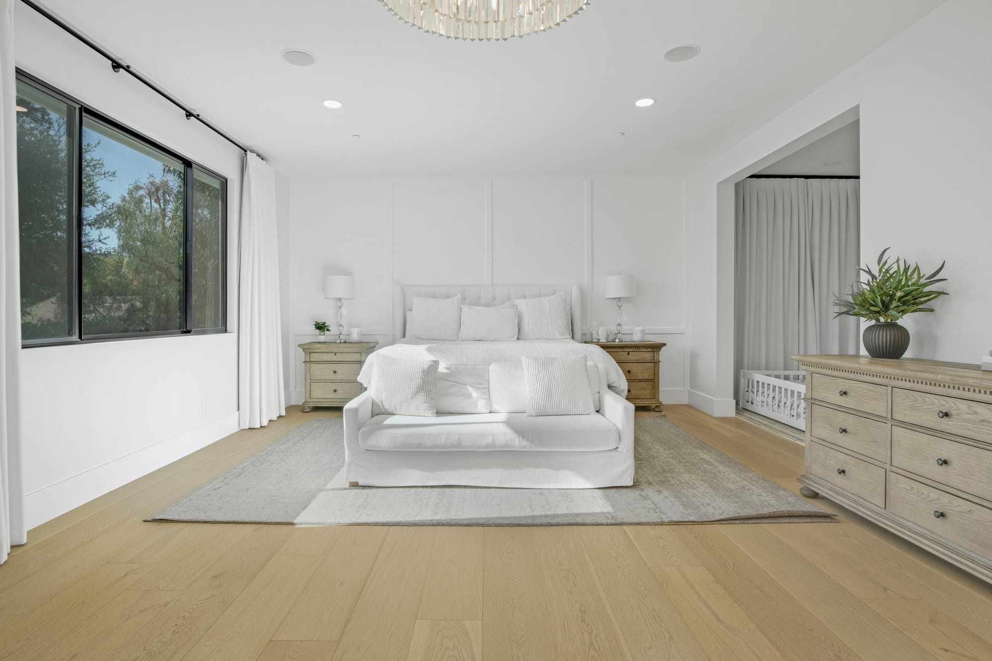 Spacious living area with elegant details