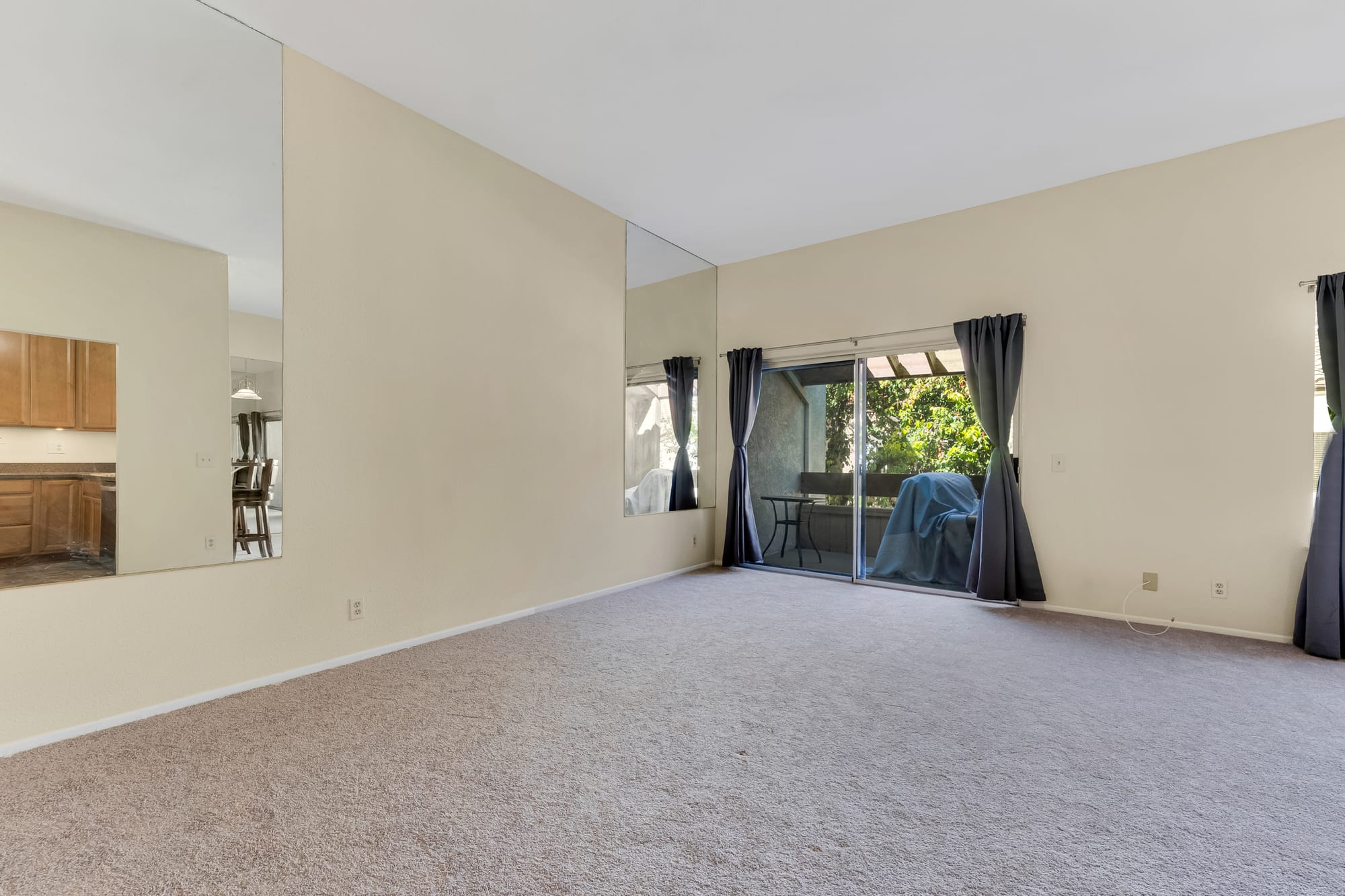 Open living space with natural light