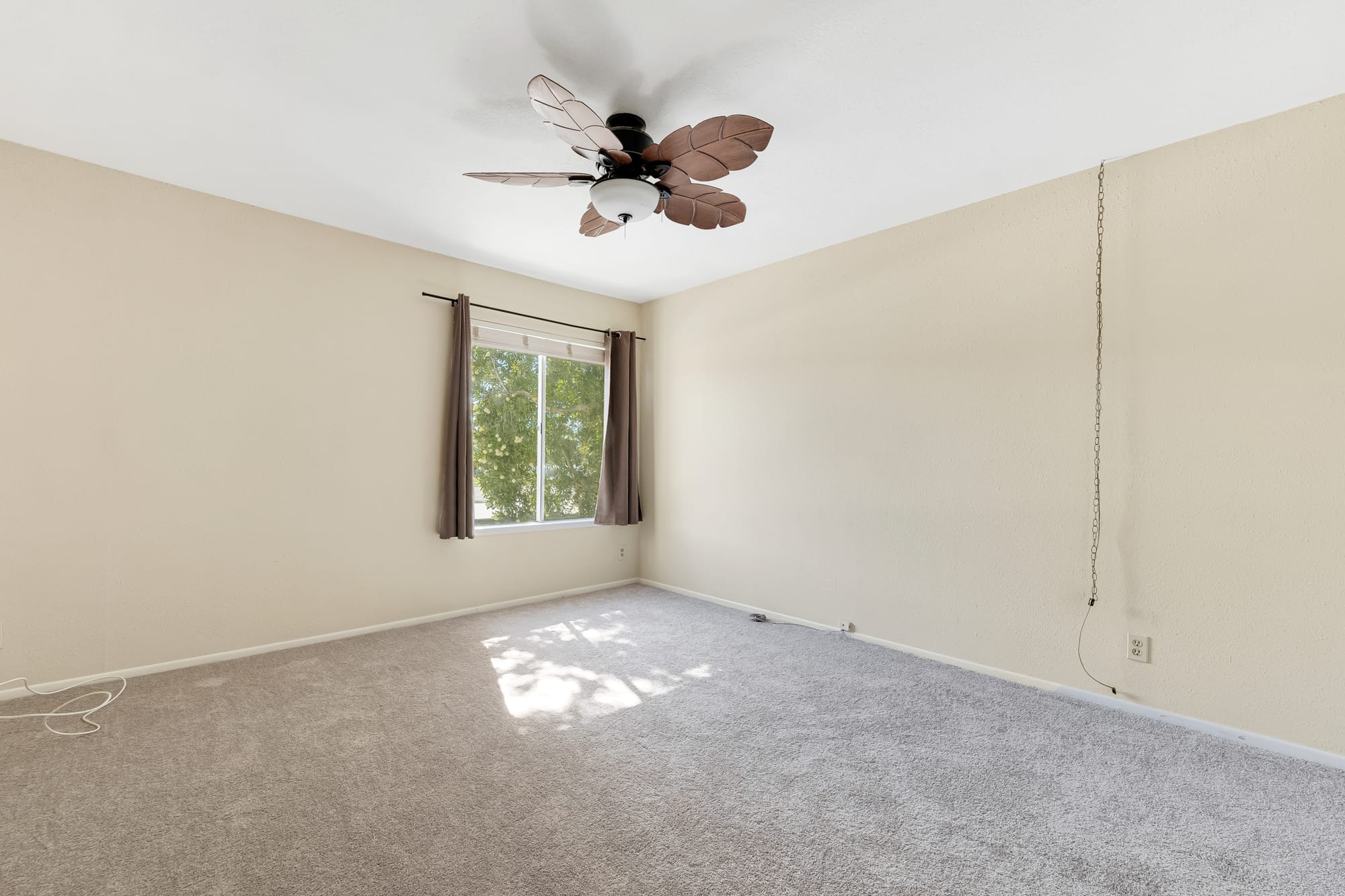 Master bedroom with walk-in closet