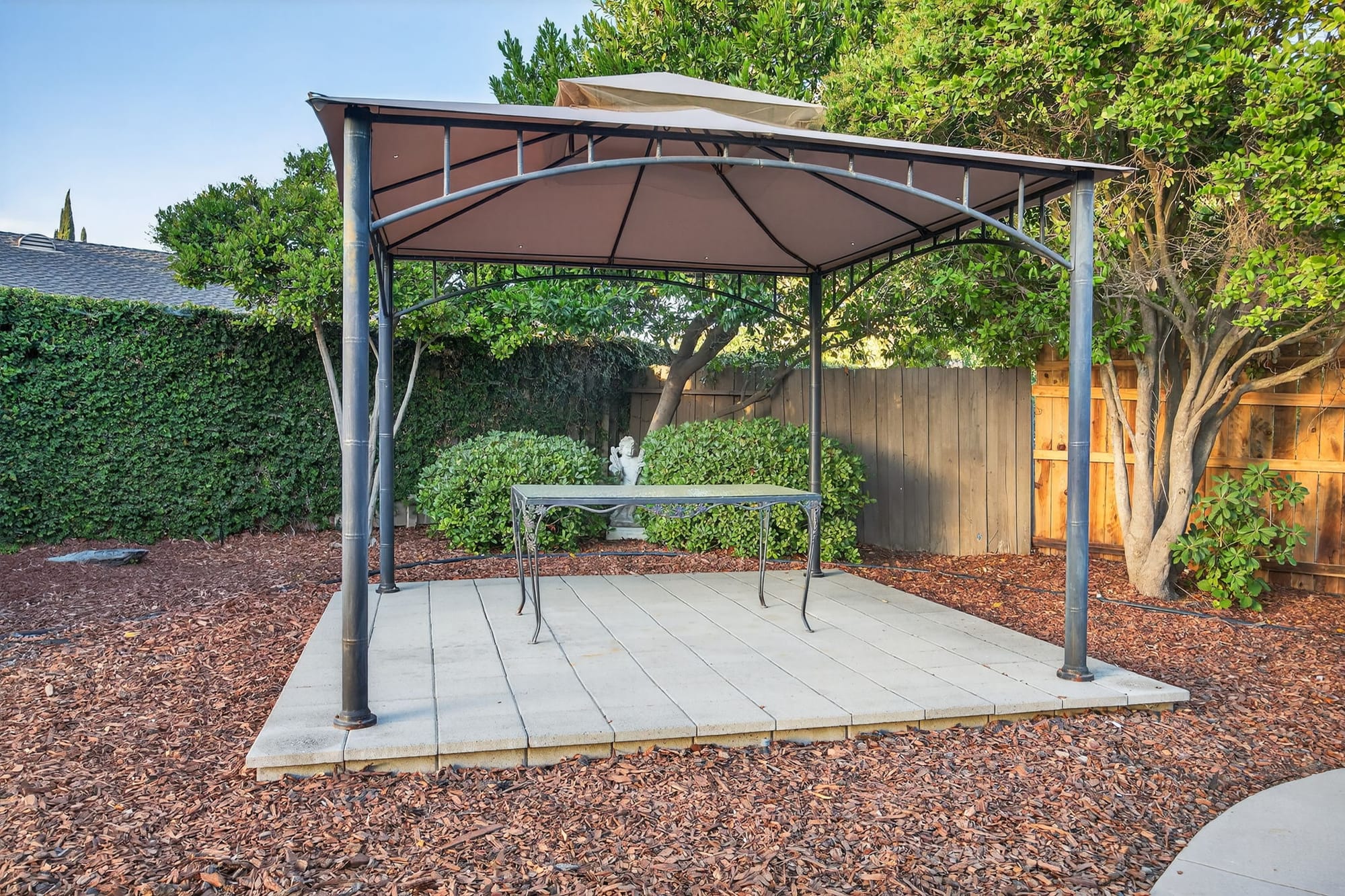 Outdoor patio area for relaxation