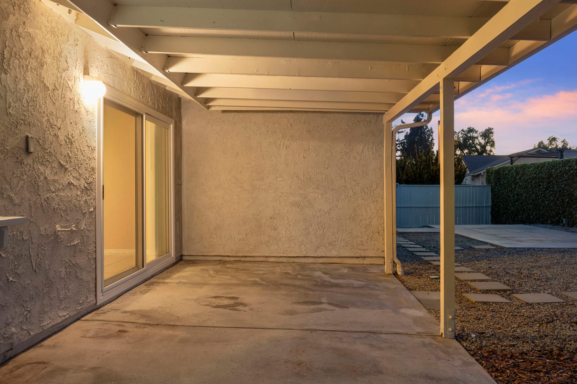 Evening view of 205 Larkhill St exterior