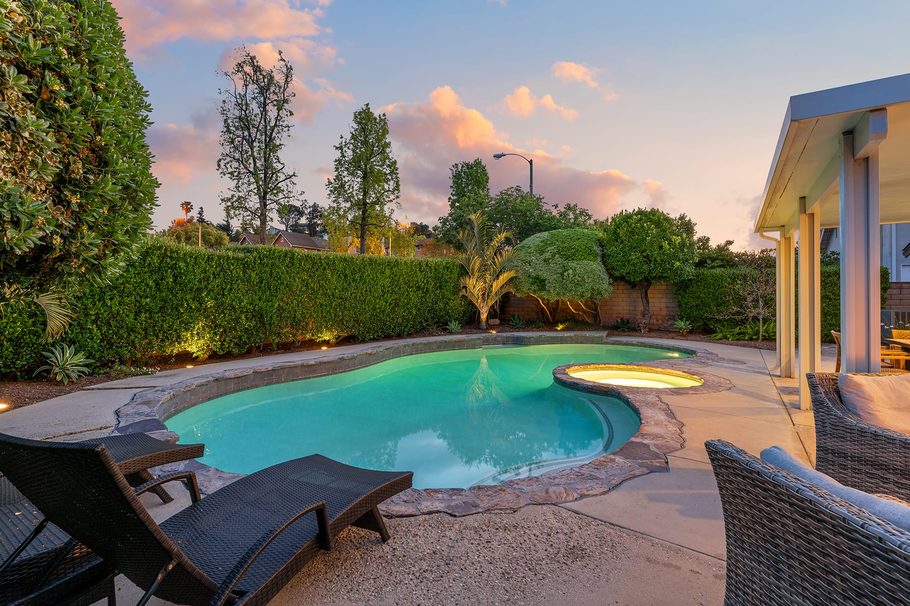Paver driveway and low-maintenance landscaping