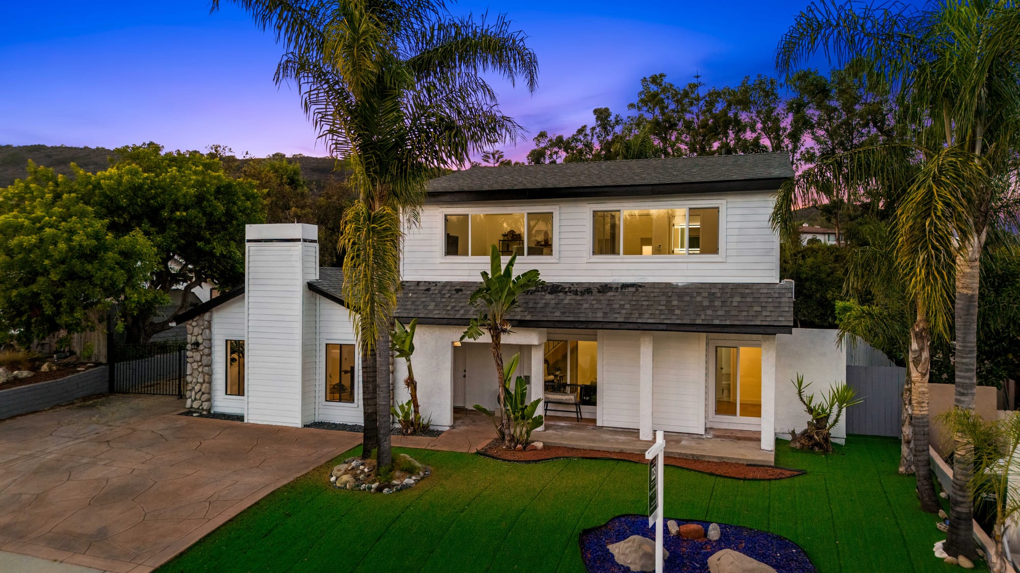 3955 Blackwood Street twilight exterior