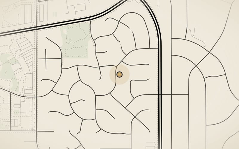 Street map of the neighborhood around 3226 Cherrywood Dr, Thousand Oaks