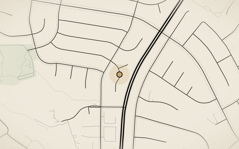 Street map of the neighborhood around 79 Westbury Court, Thousand Oaks